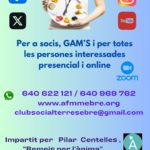 Pròximament al Club Social Terres de l’Ebre, “Taller d’Alimentació Saludable”, amb Pilar Centelles de Remeis per l’ànima.